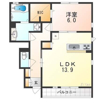 エーデル自由丘Ａ棟の物件間取画像